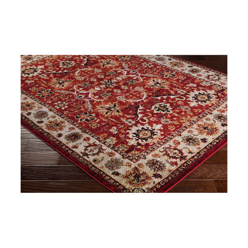 Serapi 67 X 47 inch Red and Brown Area Rug, Polypropylene