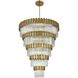Willow 43 Light 59 inch Satin Gold Chandelier Ceiling Light