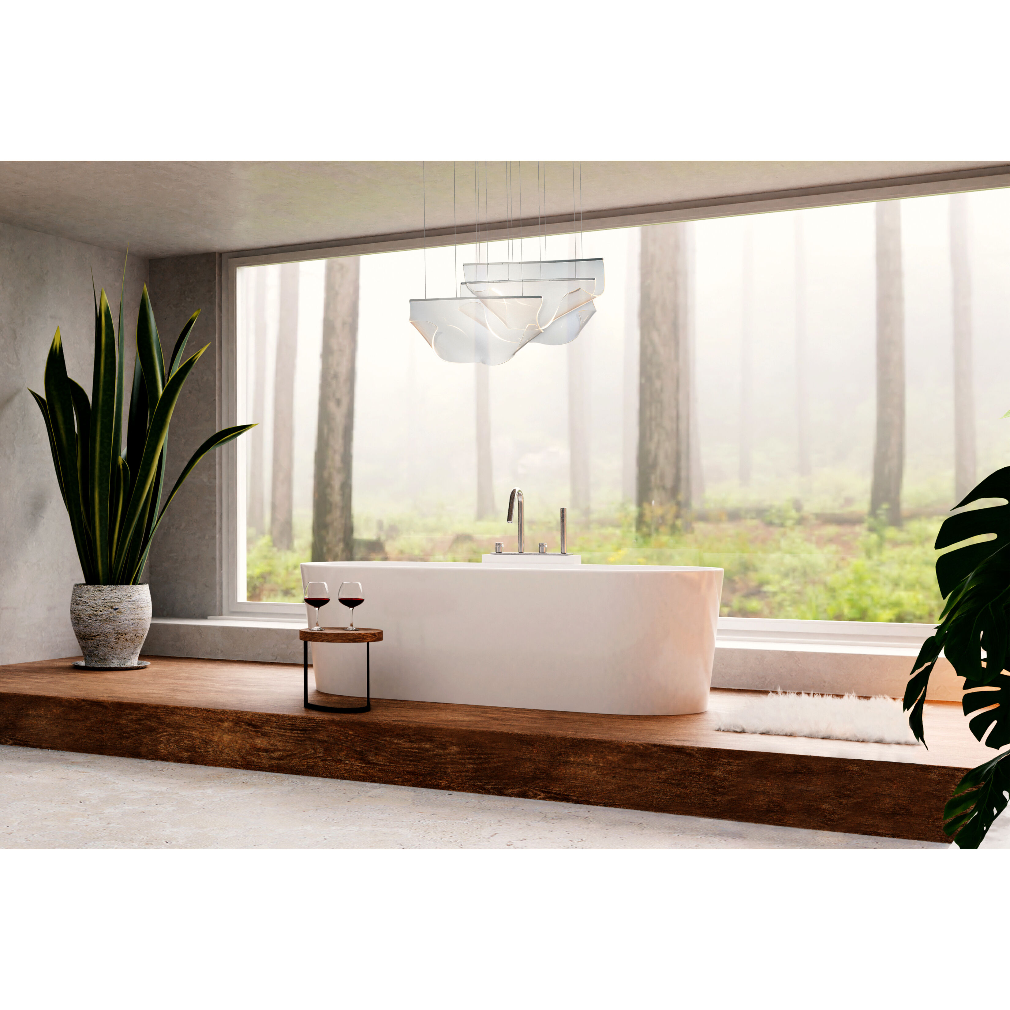 Rinkle LED 15 inch Brushed Gunmetal Multi-Light Pendant Ceiling Light