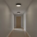 Albee 2 Light 13 inch Midnight Black Flush Mount Ceiling Light, Medium