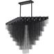 IMG Series 24 Light 23.6 inch Satin Black Chandelier Ceiling Light