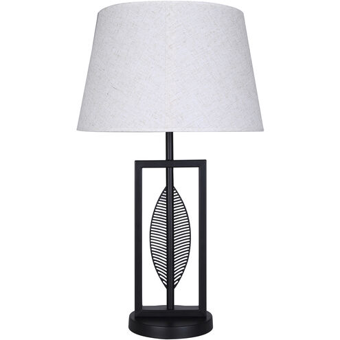 Willow 26 inch 100.00 watt Matte Black Table Lamp Portable Light