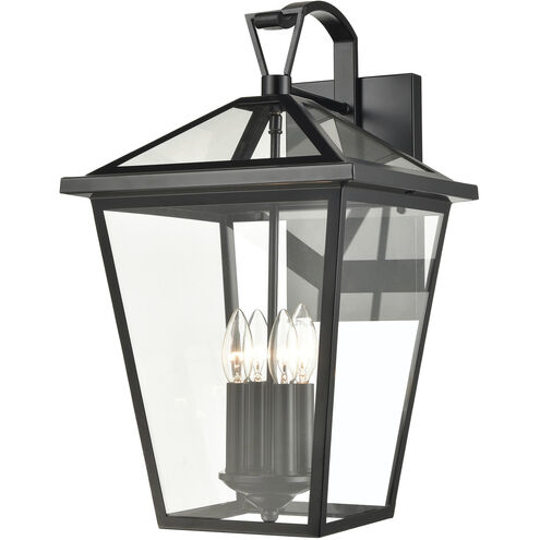 Main Street 4 Light 21 inch Black Outdoor Sconce