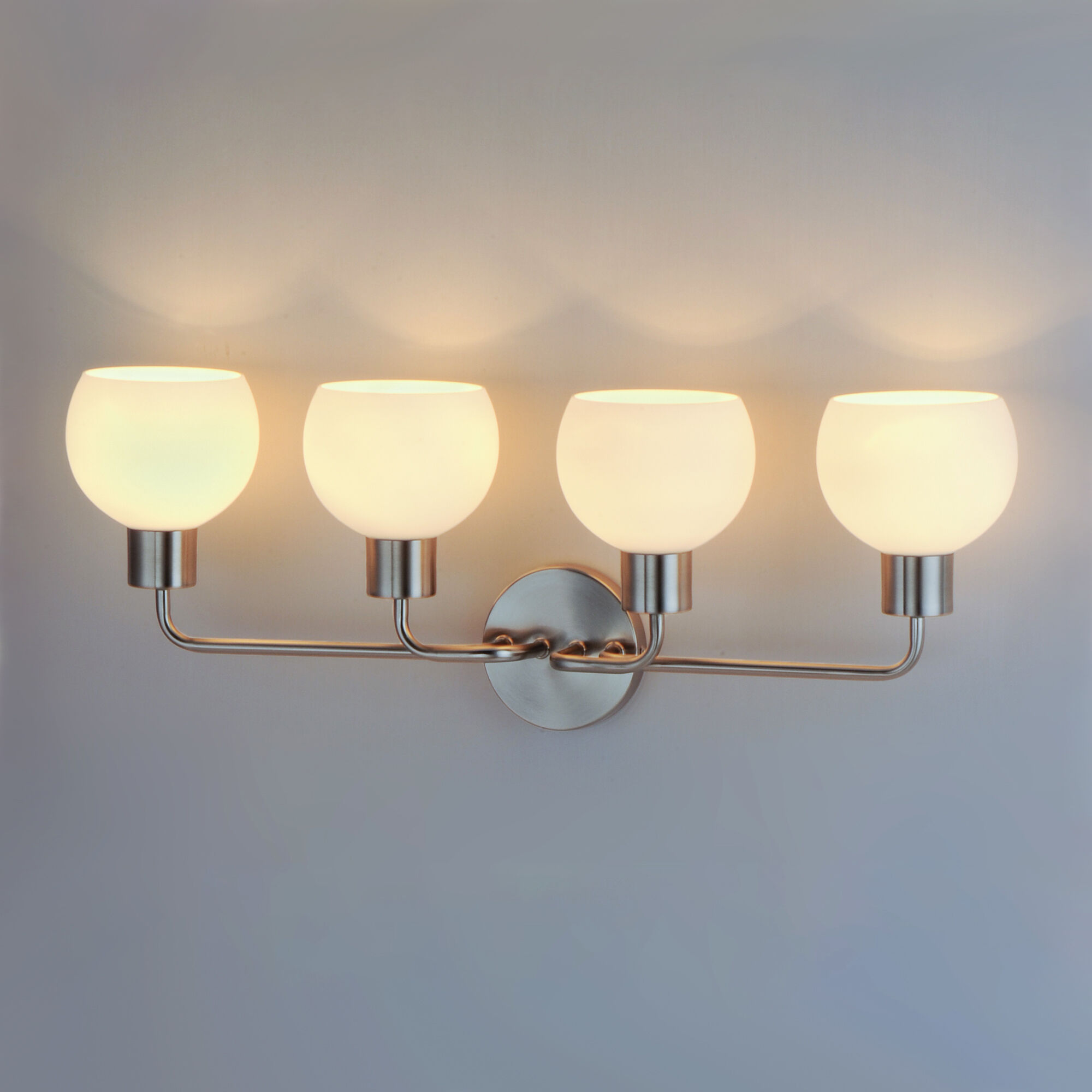 Coraline 4 Light 30 inch Satin Nickel Bath Vanity Wall Light