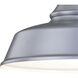 Dorado LED 9 inch Satin Silver and White Outdoor Wall