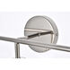 Hanson 3 Light 28 inch Polish Nickel Bath Sconce Wall Light