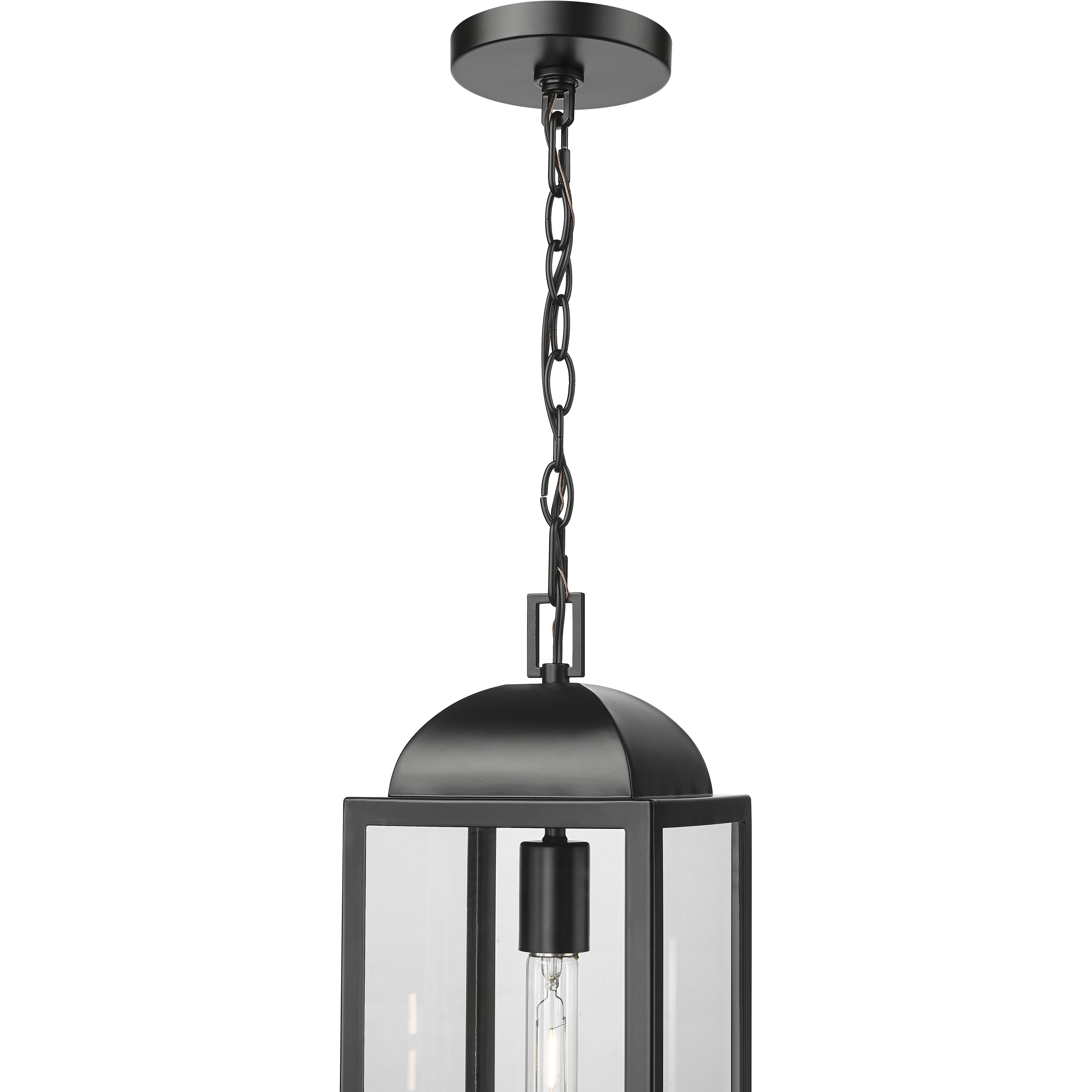 Beaufort 1 Light 7 inch Powder Coated Black Outdoor Hanging Lantern