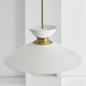 ED Ellen DeGeneres Heath 1 Light 18.5 inch Midnight Black and Burnished Brass Pendant Ceiling Light in Midnight Black / Burnished Brass