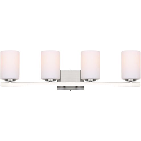 Jae 4 Light 31 inch Brushed Nickel Vanity Light Wall Light
