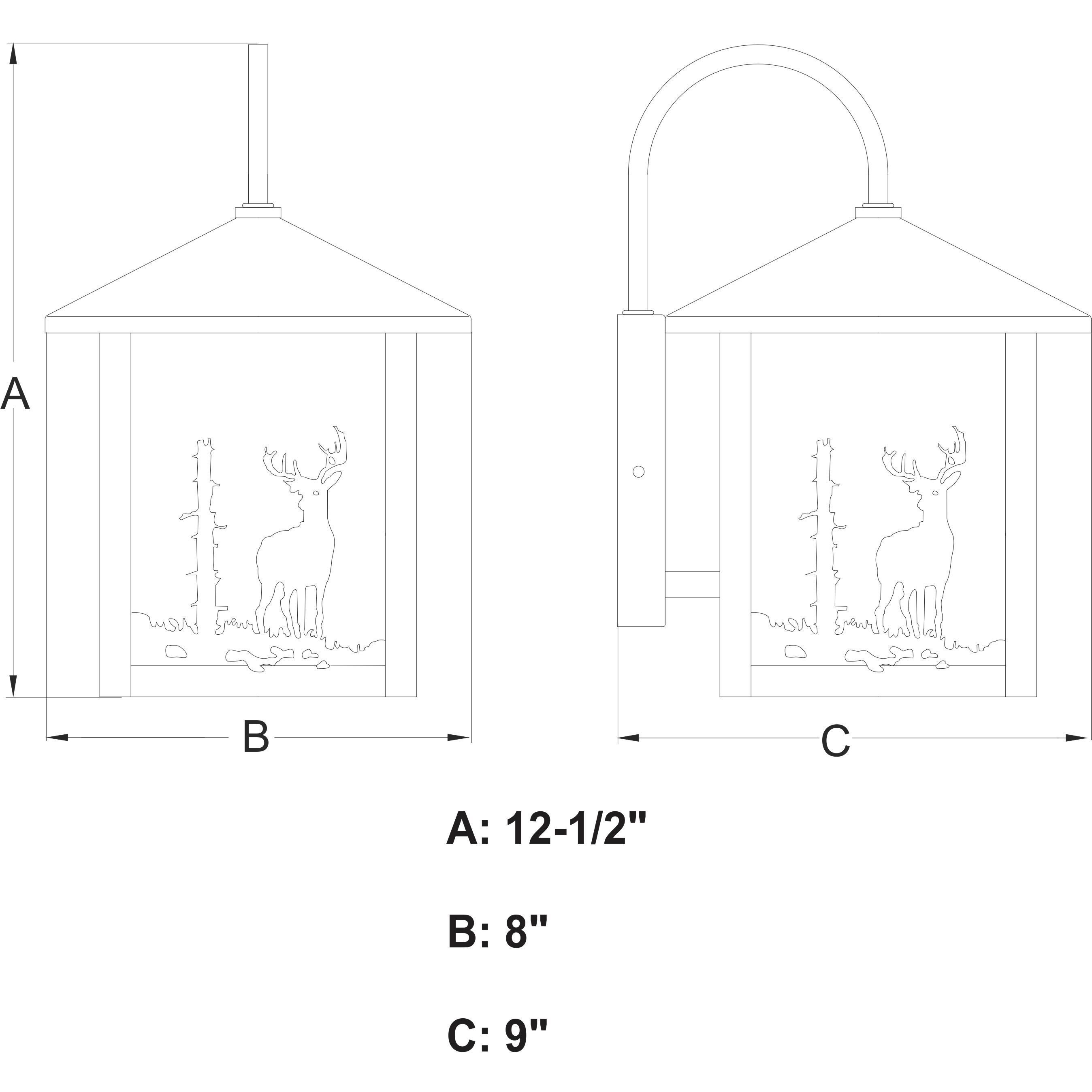 Yosemite LED 12.5 inch Burnished Bronze Outdoor Wall