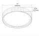 Fabiana LED 13 inch Matte White Flush Mount Ceiling Light