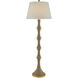 Bourgeon 66 inch 150 watt Natural/Dark Contemporary Gold Leaf Floor Lamp Portable Light