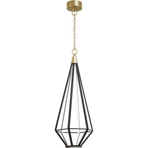 Dripping Gems LED Soft Brass And Black Pendant Ceiling Light
