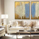 New Dream Blue and Beige and Metallic Canvas, The Studio