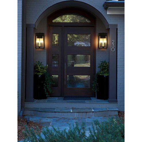 Kaysen 4 Light 21 inch Black Outdoor Wall Sconce