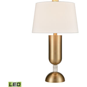 Glaisdale Avenue 29 inch 9.00 watt Aged Brass with White Table Lamp Portable Light