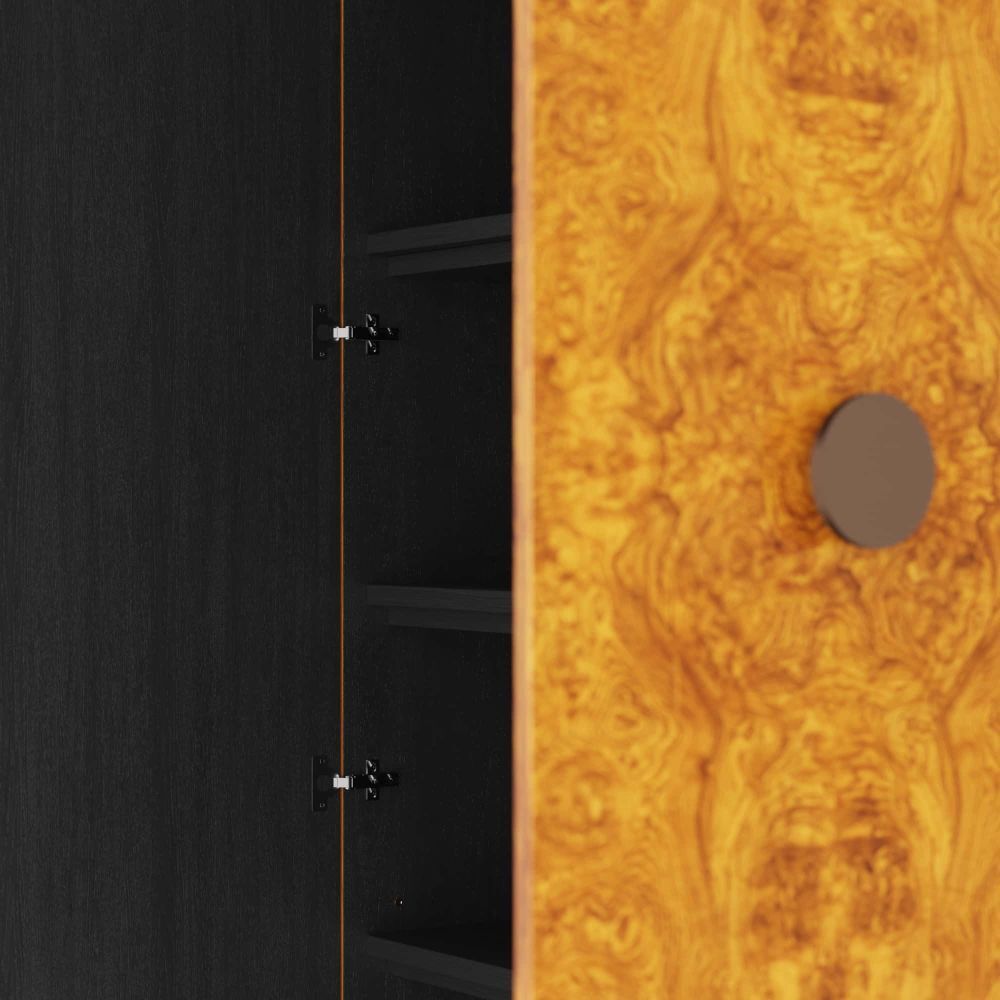 Rowsell 48 inch Blonde Burl Cabinet