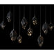Chrysalis 10 Light 10.1 inch Sterling Pendant Ceiling Light in Black Crystal