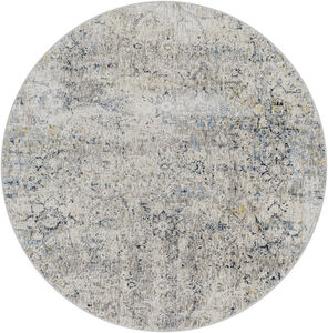 Cardiff 94 X 94 inch Light Gray Rug in 8 Ft Round, Round
