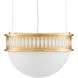 Lola 1 Light 16.25 inch Contemporary Gold Leaf/Painted Contemporary Gold Pendant Ceiling Light
