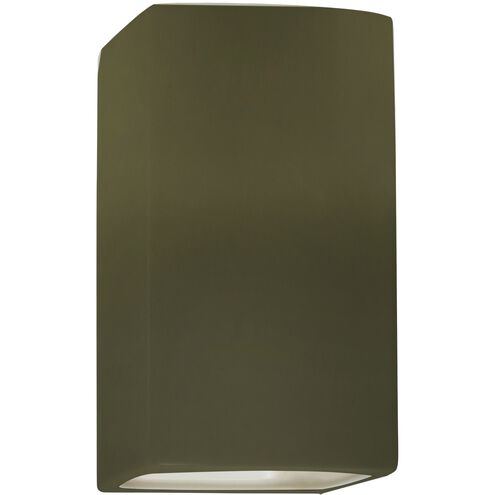 Ambiance LED 7.25 inch Matte Green ADA Wall Sconce Wall Light