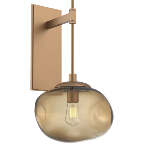 Nova Incandescent 1 Light 10 inch Novel Brass Indoor Sconce Wall Light, Tempo Nebula