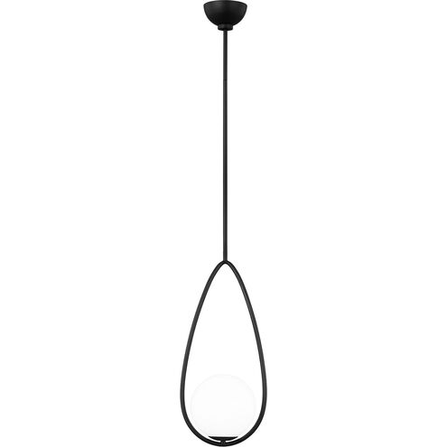 AERIN Galassia 1 Light 9.5 inch Midnight Black Pendant Ceiling Light