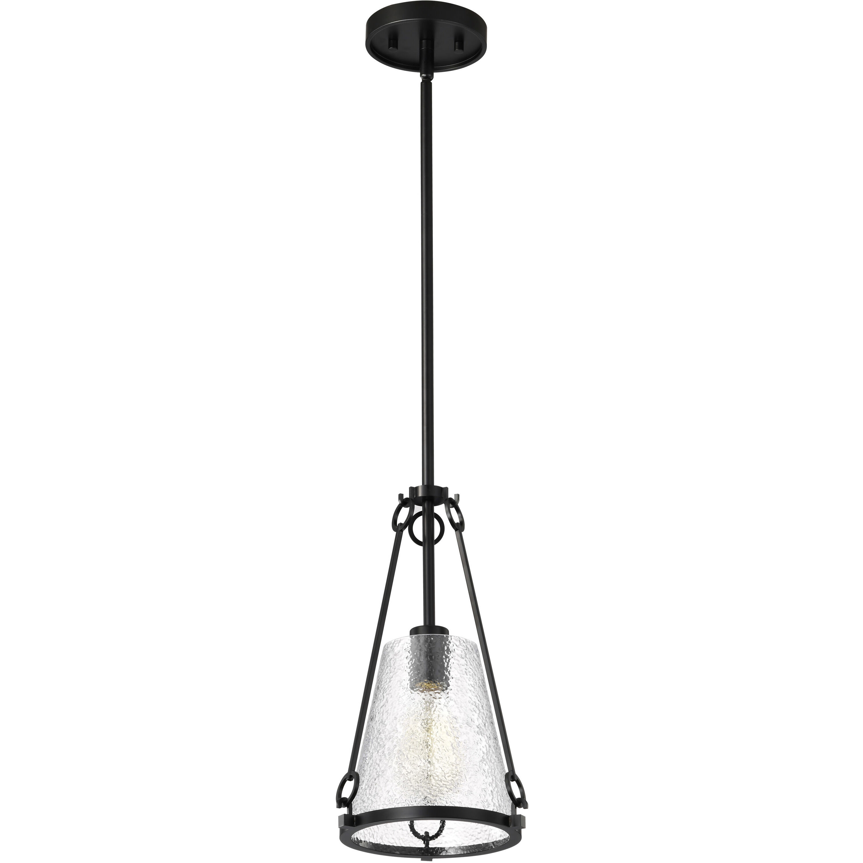 Valentine 8 inch Black Pendant Ceiling Light