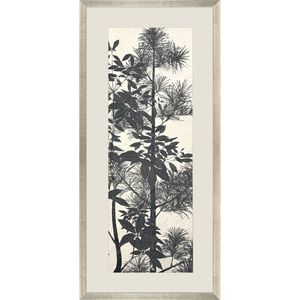 Forest Vista Black and Blue and Gray and Beige Framed Art