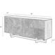 Kalen 78 inch Aged Barrel with Dark Brown Oak Credenza