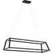 Carlington LED 46 inch Matte Black Chandelier Ceiling Light