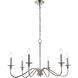 Rohan 6 Light 30 inch Polished Nickel Chandelier Ceiling Light