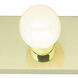 Brentwood 8 Light 48 inch Polished Brass Bath Light Wall Light