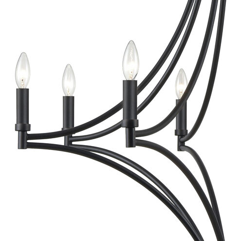 Spanish Villa 8 Light 36 inch Charcoal Chandelier Ceiling Light