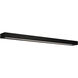Open Bar LED 37 inch Black Bath Vanity & Wall Light in 3500K, 37in.