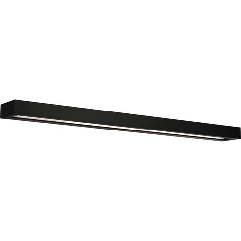 Open Bar LED 37 inch Black Bath Vanity & Wall Light in 3500K, 37in.
