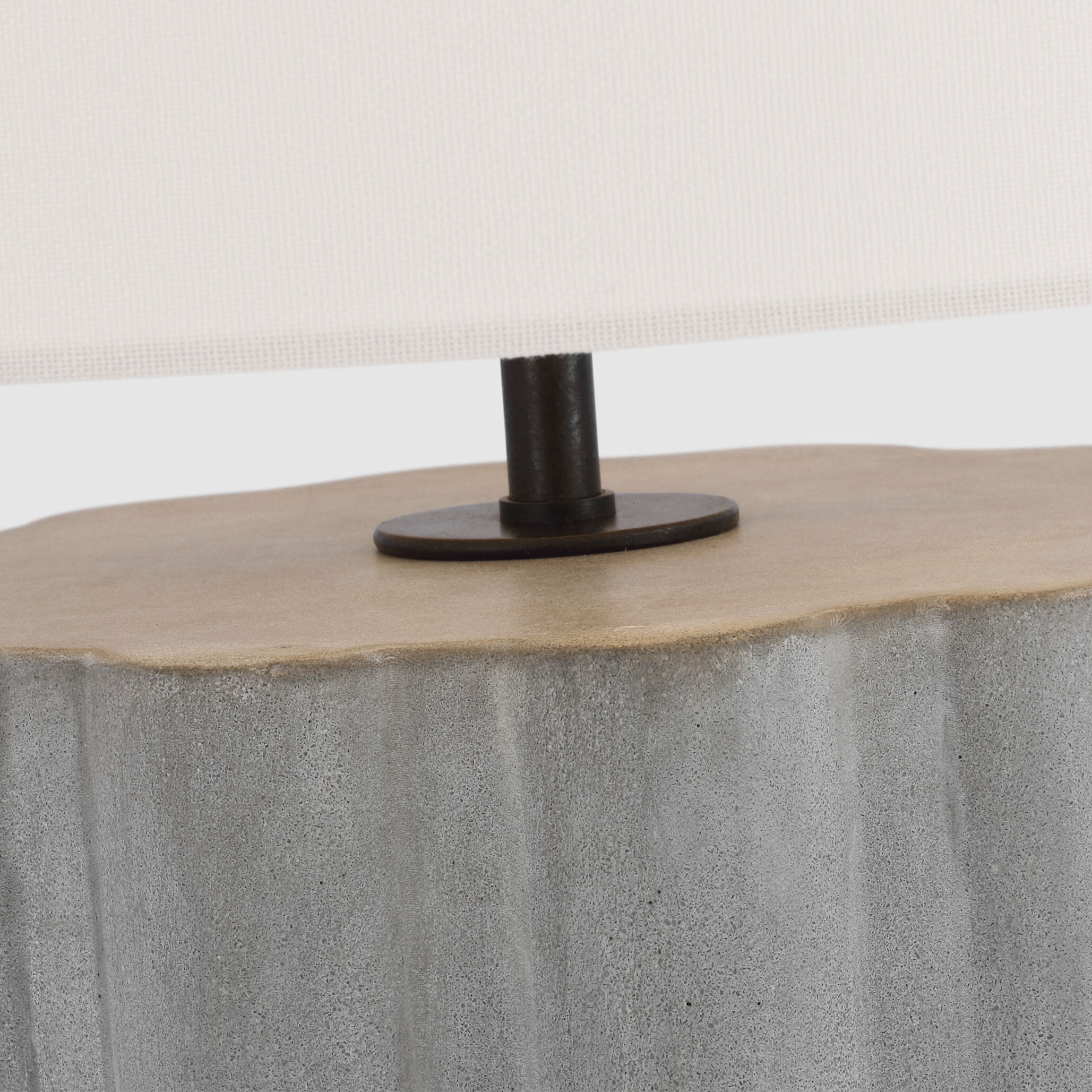 Kelly Wearstler Scioto 20.5 inch 15.00 watt Oyster Stained Concrete Table Lamp Portable Light, Medium