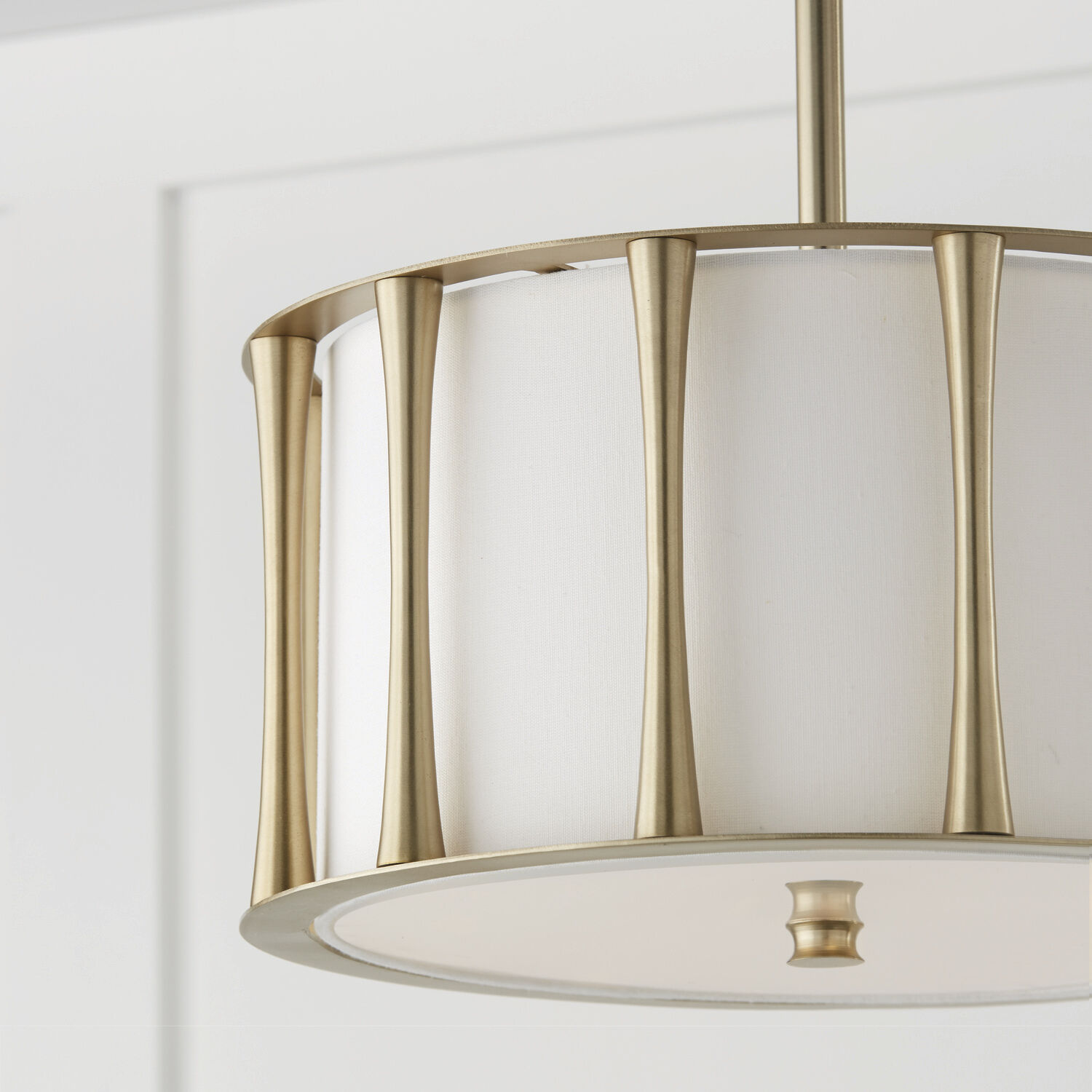 Bodie 3 Light 15 inch Matte Brass Semi-Flush Mount Ceiling Light, Convertible Dual Mount