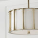 Bodie 3 Light 15 inch Matte Brass Semi-Flush Mount Ceiling Light, Convertible Dual Mount