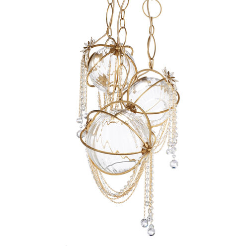 Forever Revere LED 17.75 inch Heirloom Gold Chandelier Ceiling Light