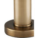 La Gravite 11 inch 60 watt Natural and Brass Table Lamp Portable Light