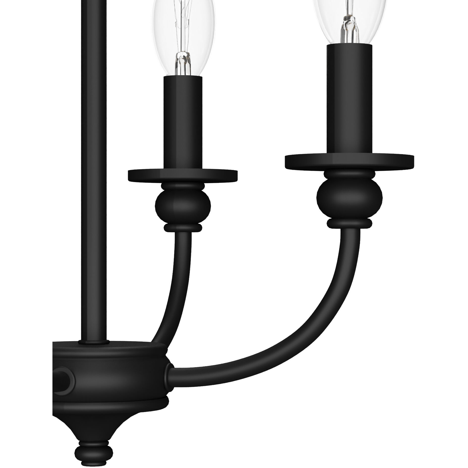 Southcrest 4 Light 13 inch Flat Matte Black Semi-Flush Mount Ceiling Light