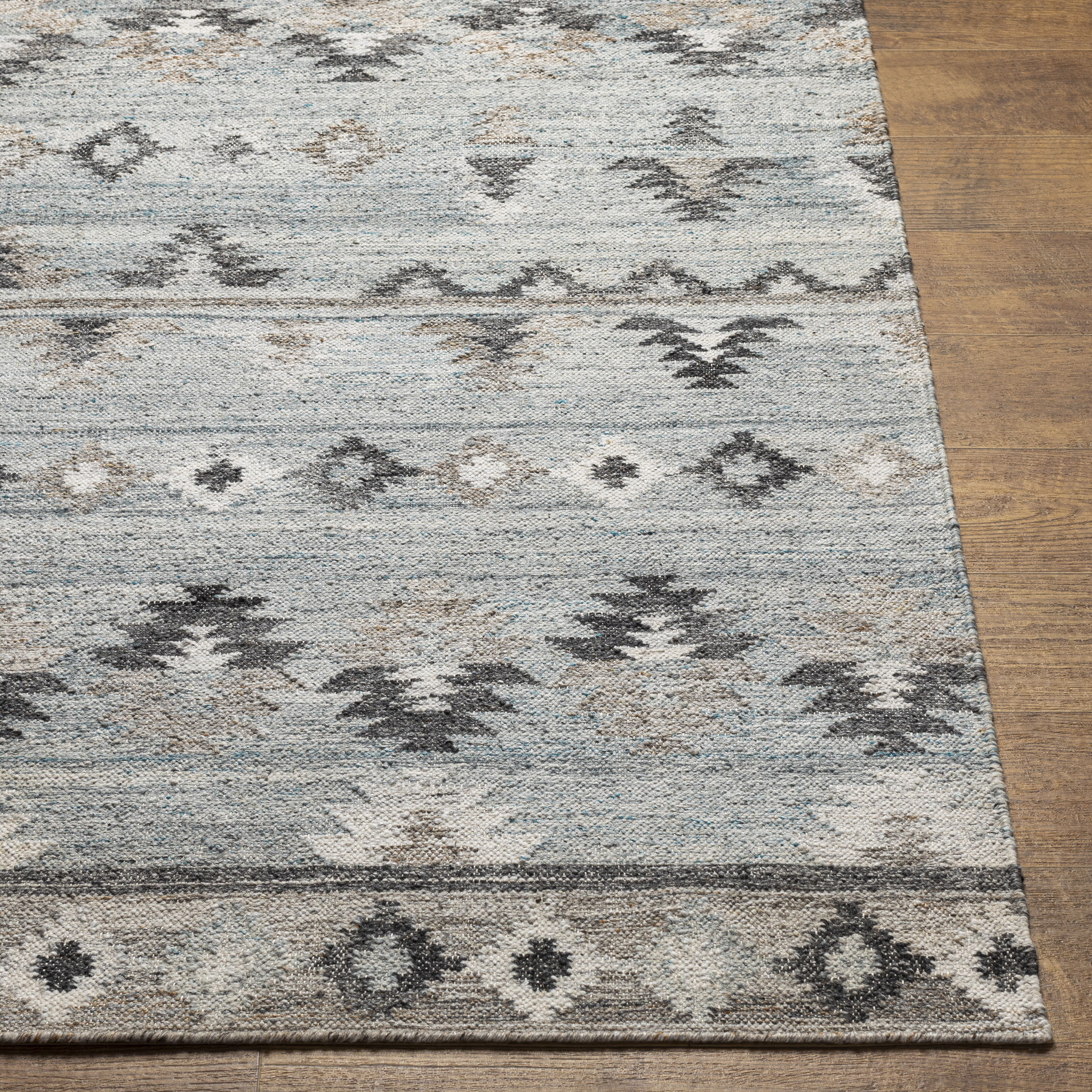 Alyssa 120 X 96 inch Light Grey Rug, Rectangle