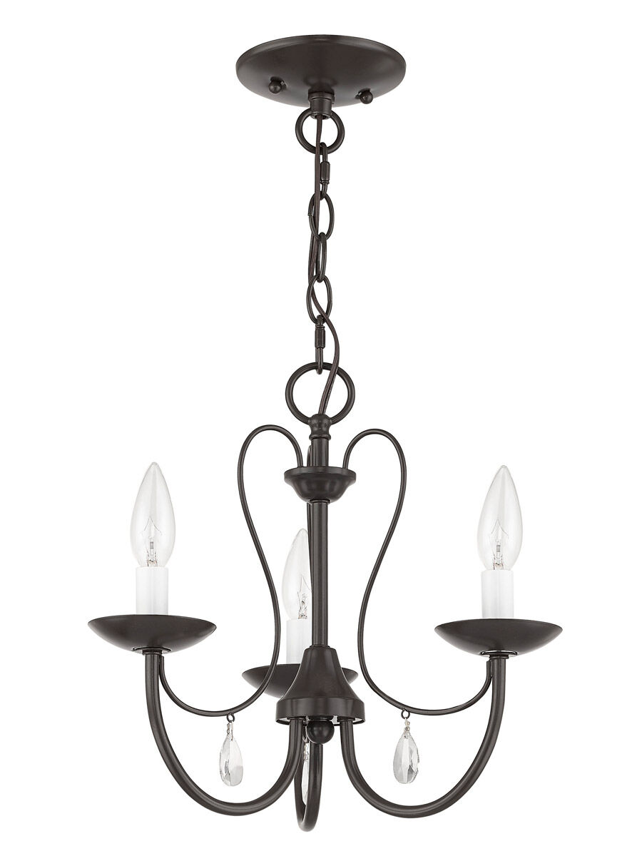 Mirabella 3 Light 15 inch English Bronze Chandelier Ceiling Light