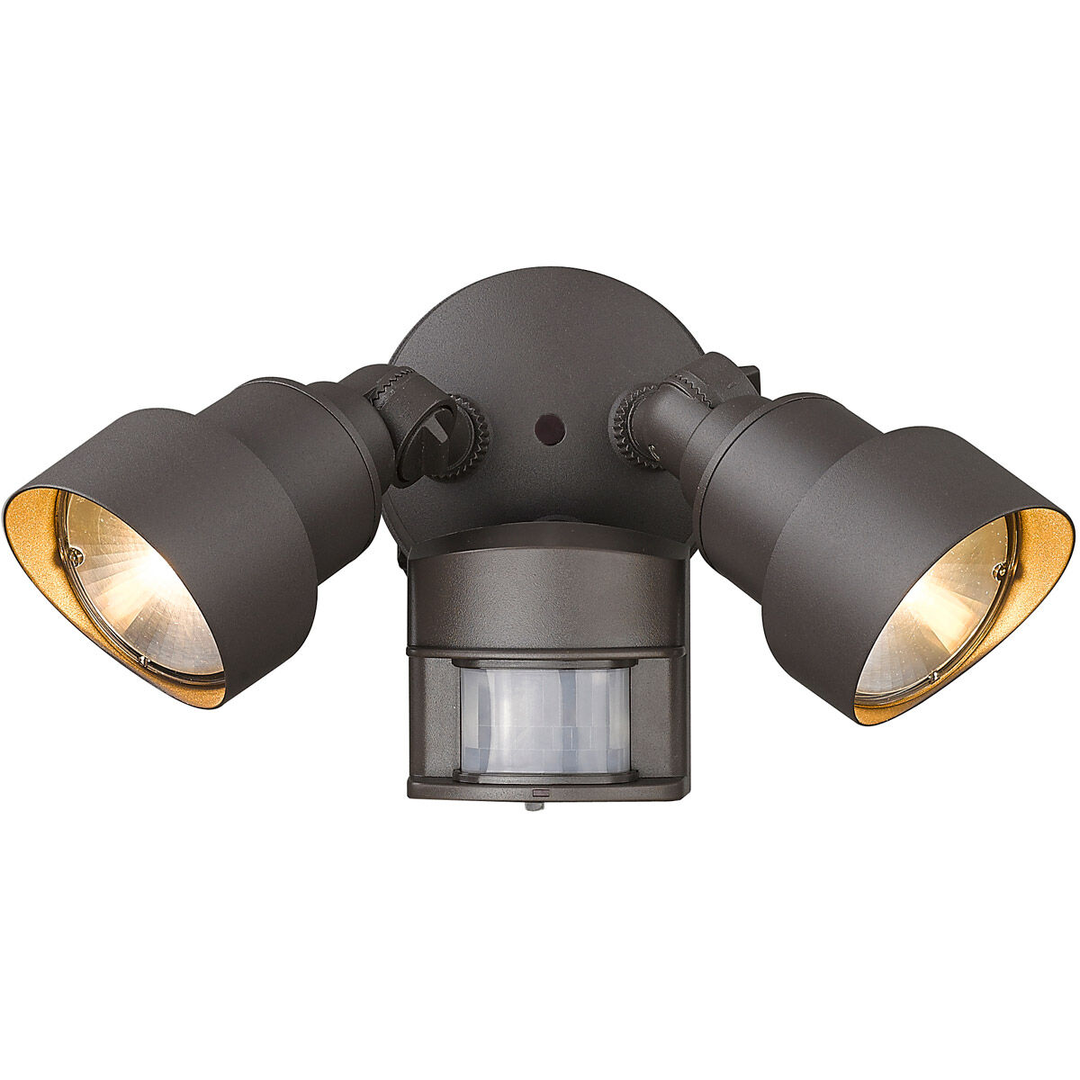 Polycarbonate 2 Light 5 inch Architectural Bronze Exterior Floodlight