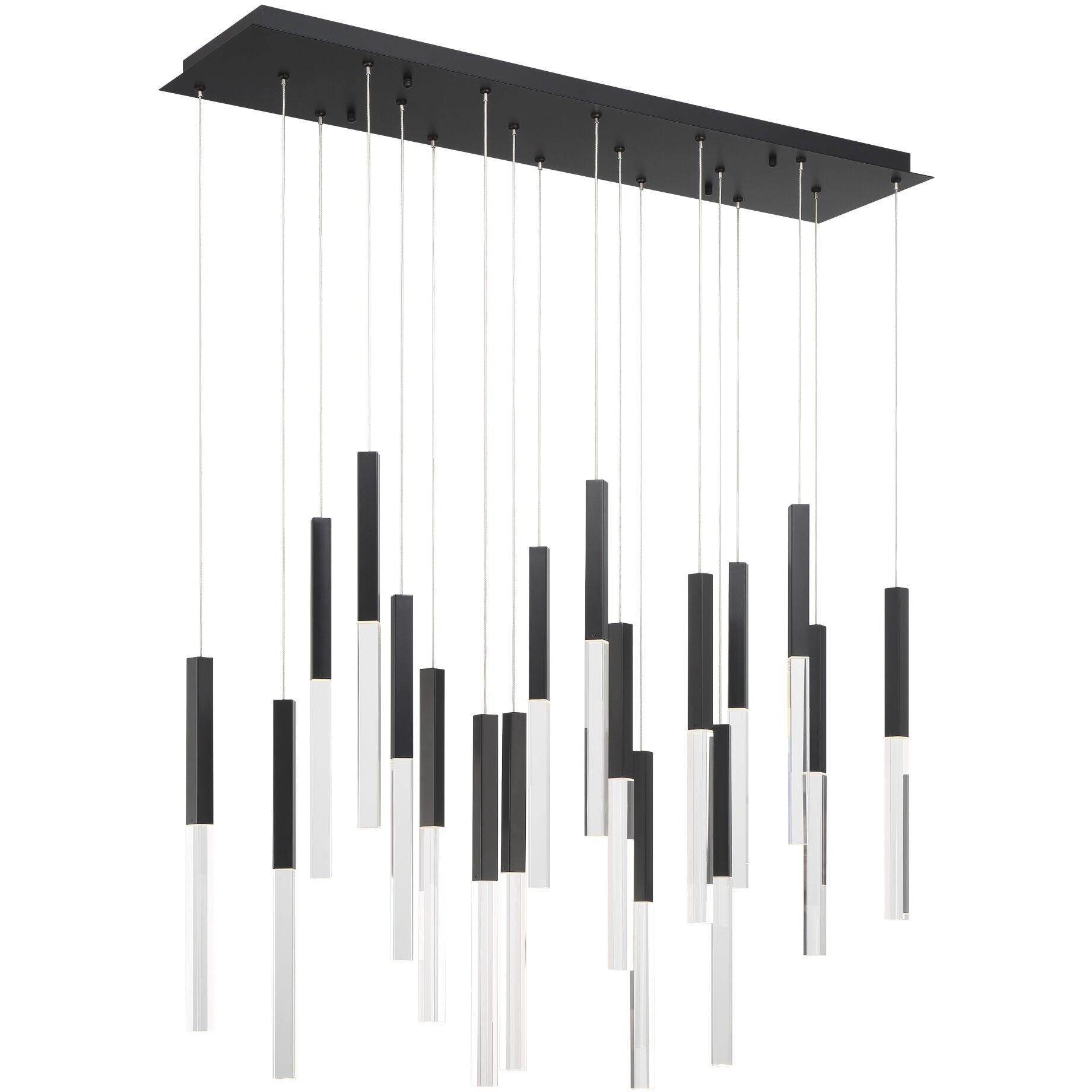 Benicio LED 9.75 inch Black Chandelier Ceiling Light