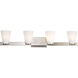 Royale 33.5 inch Brushed Nickel Vanity Wall Light