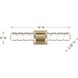 Beale LED 18 inch Noble Brass Bathroom Vanity Light Wall Light