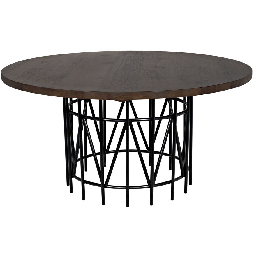 Silberman 60 X 60 inch Dark Walnut Dining Table