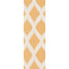 Frontier 96 X 30 inch Mustard, Cream Rug